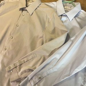 Two Men’s Calvin Klein Dress Shirts (16 1/2)